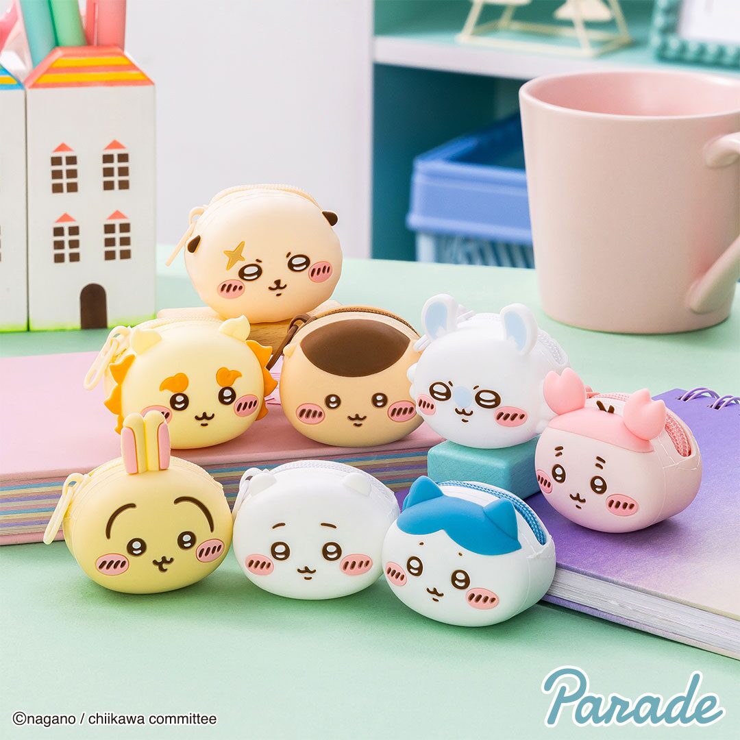 ちいかわ アミューズメント景品いろいろ シリコンポーチ クリーナー ぬいぐるみ ちいかわ ミニシリコンポーチ | 商品紹介 | 株式会社パレード