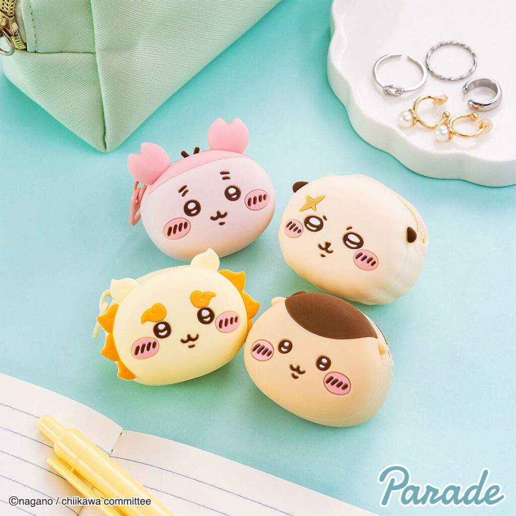 ちいかわ　マスコット　ポーチなど　プライズ品まとめ売り ちいかわ】8月8日より登場！おかおミニシリコンポーチがクレーン